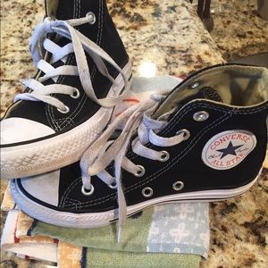 Converse high tops ~Boys size 12 black